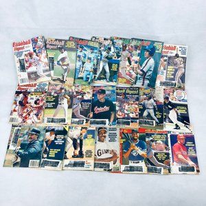 Baseball Digest Lot - 21 Baseball Magazine Issues - Ranging from 1987 to 1994